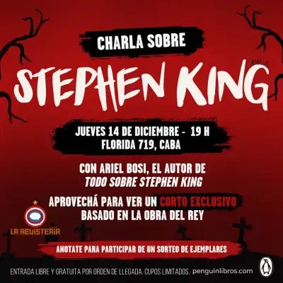 ¡Charla en vivo sobre Stephen King!