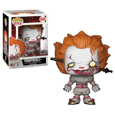 Funko Pop N. 544 - IT - Pennywise with Wrought Iron - Exc. Fye — Stephen King