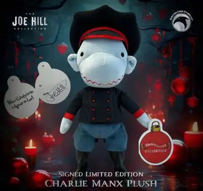 JOE HILL 2024 Edición limitada Charlie Manx Plush firmado — Stephen King