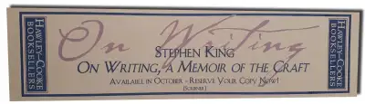 On Writing - Señalador promocional — Stephen King