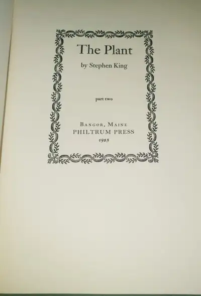 The Plant - Part II — Stephen King