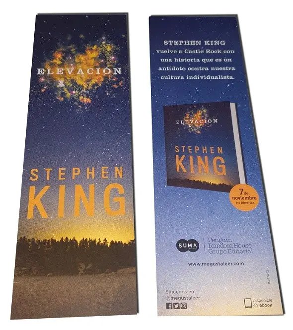 Elevación - Señalador oficial — Stephen King - 1