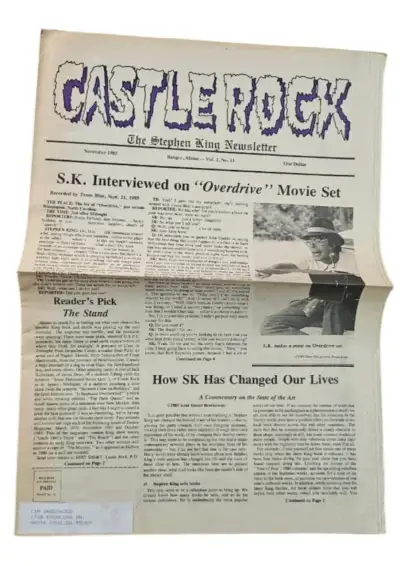 Castle Rock - N.11 - November 1985 — Stephen King