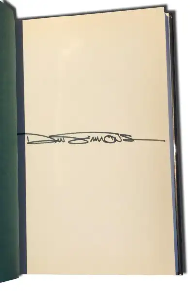 Dan Simmons - Fires of Eden autografiado — Stephen King