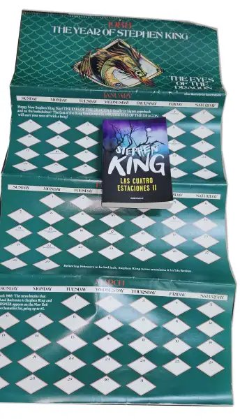 Calendario oficial 1988 - The Eyes of the Dragon, Misery, Dark Tower — Stephen King