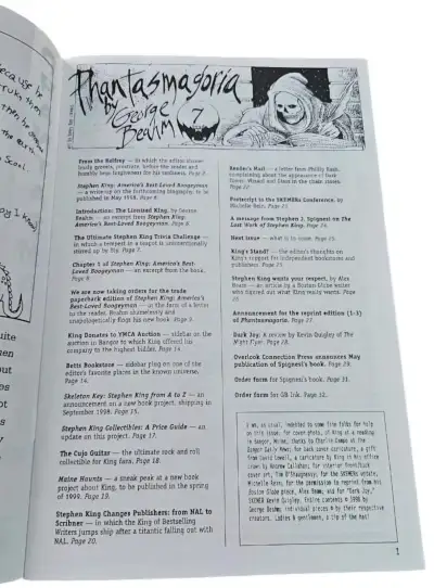 Phantasmagoria N.7 - 1998 — Stephen King