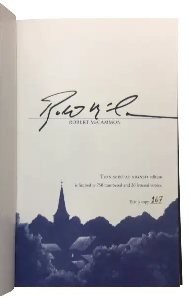 Robert McCammon - Bethany's Sin - Edición limitada — Stephen King
