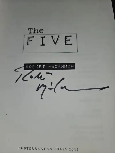 Robert McCammon - The Five - Firmado — Stephen King