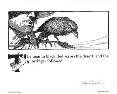 The Dark Tower - The man in black fled... - M. Whelan — Stephen King