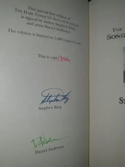 The Dark Tower VI - Edición limitada y firmada por King — Stephen King