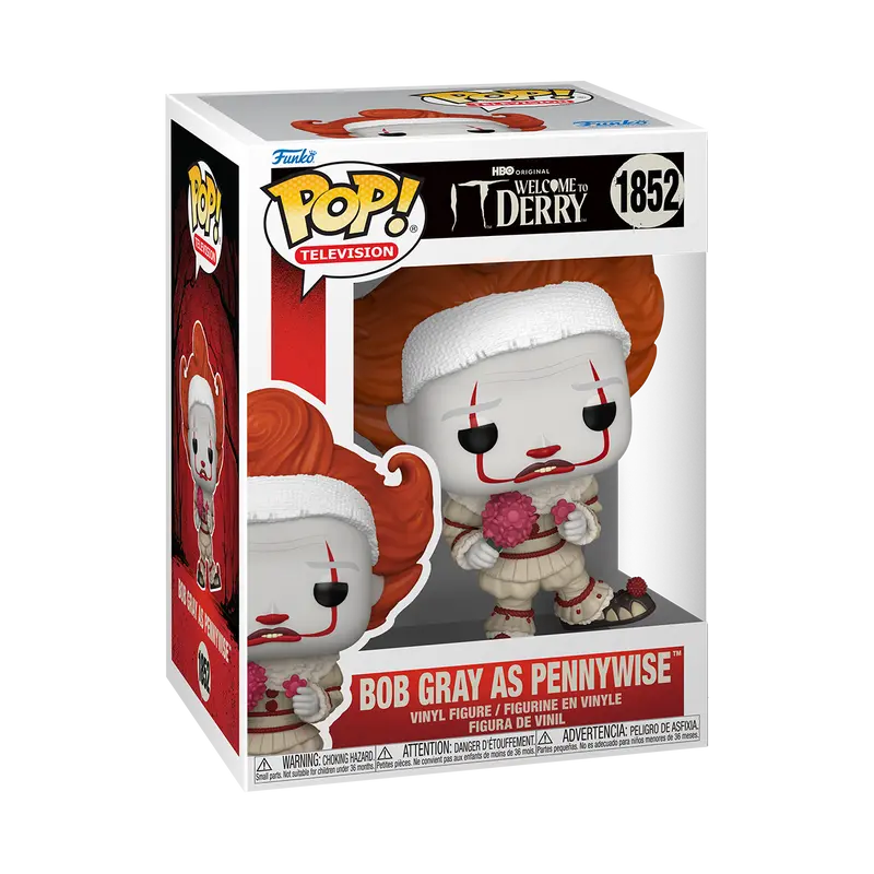 Funko Pop N. 1852 - Bob Gray as Pennywise - IT: Welcome to Derry — Stephen King - 1