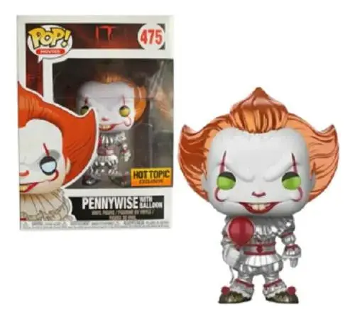 Funko Pop N. 475 - Pennywise (IT) Exc metálico HOT TOPIC — Stephen King - 1