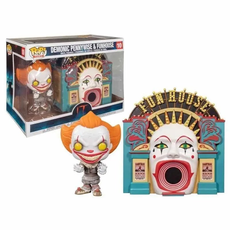 Funko POP TOWN DEMONIC PENNYWISE & FUNHOUSE (2020) — Stephen King - 1