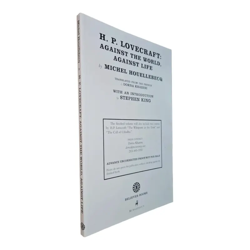 HP Lovecraft - Against the world, against life - Proof — Stephen King - 1