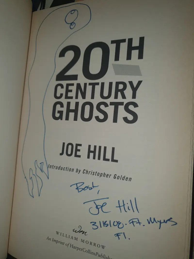 Joe Hill - 20th Century Ghosts - Primera edición - Firmado — Stephen King - 1