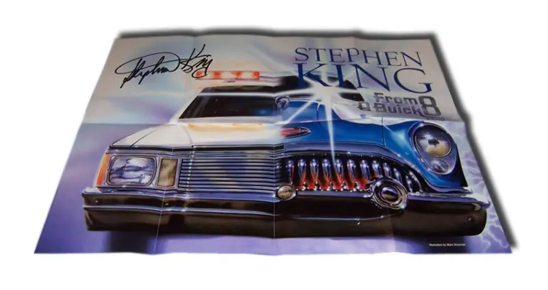From a Buick 8 - Poster promocional con firma impresa. — Stephen King - 1