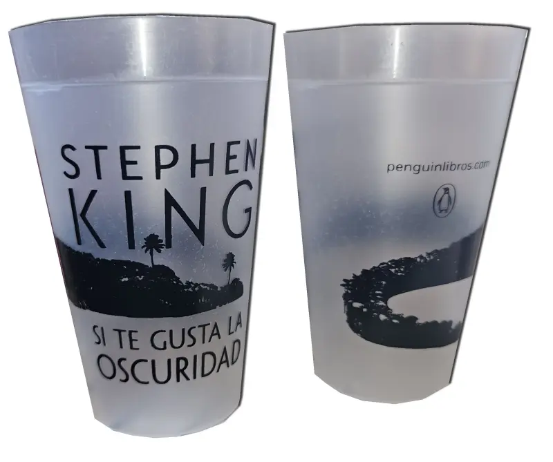 Si te gusta la oscuridad - Vaso promocional — Stephen King - 1