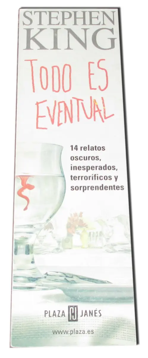 Todo es eventual - Señalador oficial — Stephen King - 1