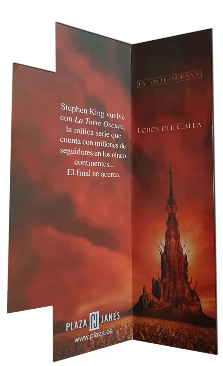 Señalador oficial Lobos del Calla — Stephen King - 1
