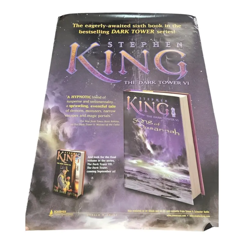 The Dark Tower - Song of Susannah - Poster oficial — Stephen King - 1